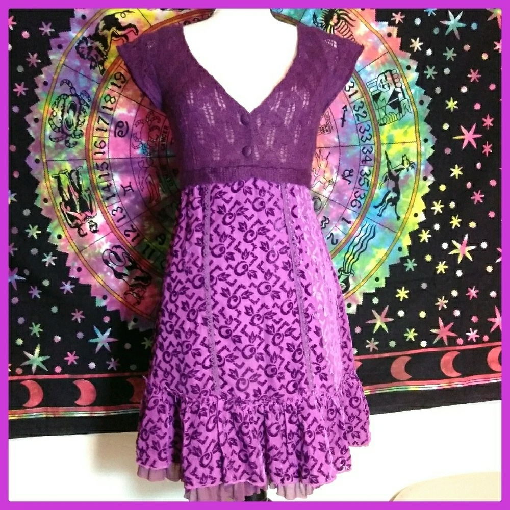 Free People Silk Blend Dress